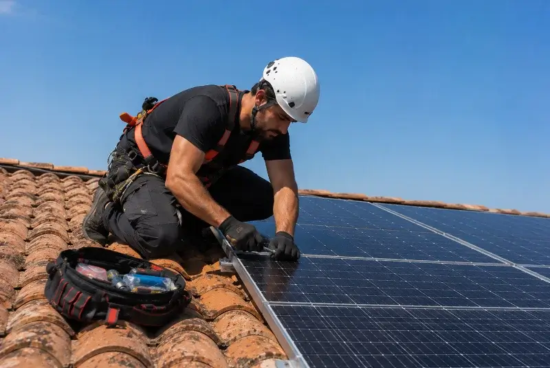 Maintenance et monitoring de panneaux solaires à Saint-Jean-de-Crieulon