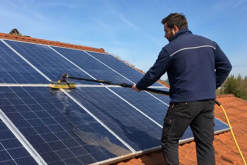 Nettoyage et entretien de panneaux solaires à Saint-Jean-de-Crieulon